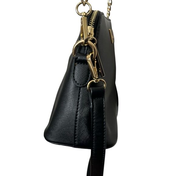 Kate Spade Convertible Crossbody Bag One Size Black Saffiano Leather Shoulder - Picture 6 of 14